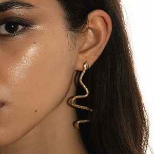 SNAKE MONO EARRING